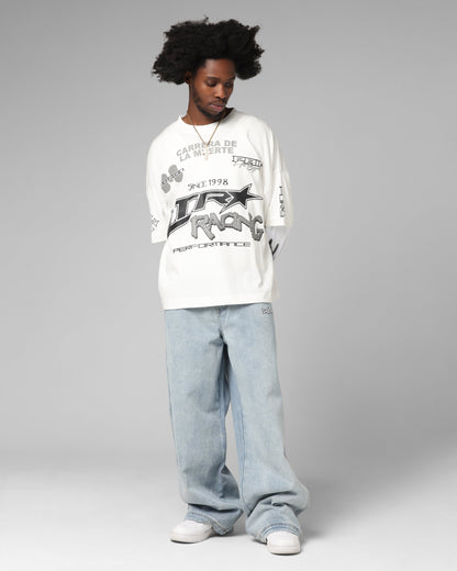 Loiter Performance Layered Long Sleeve T-Shirt Off White