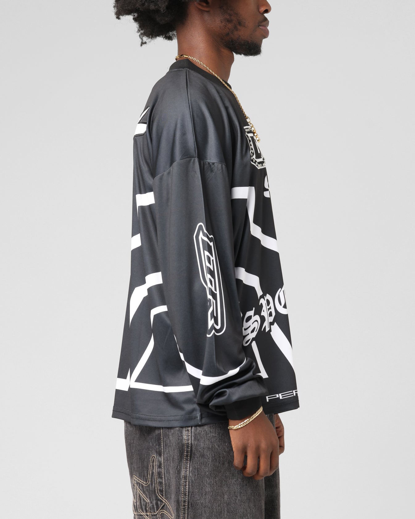 Loiter Thrill Racing Long Sleeve T-Shirt Black
