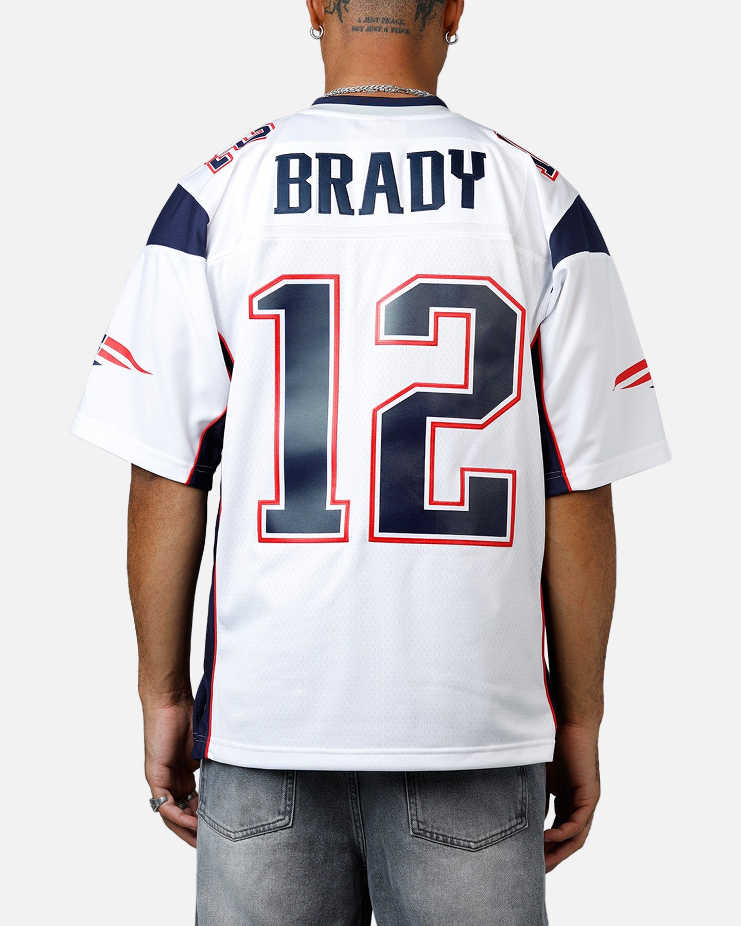 Mitchell & Ness New England Patriots Tom Brady #12 2000 Road Jersey White