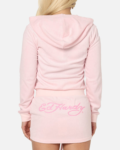 Ed Hardy Women's Lounge Hoodie Pink
