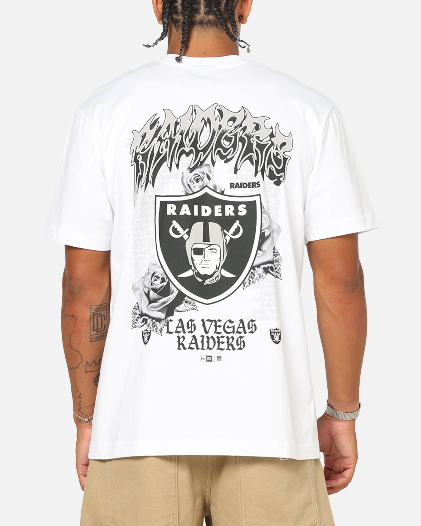 New Era Las Vegas Raiders Rose Oversized T-Shirt White