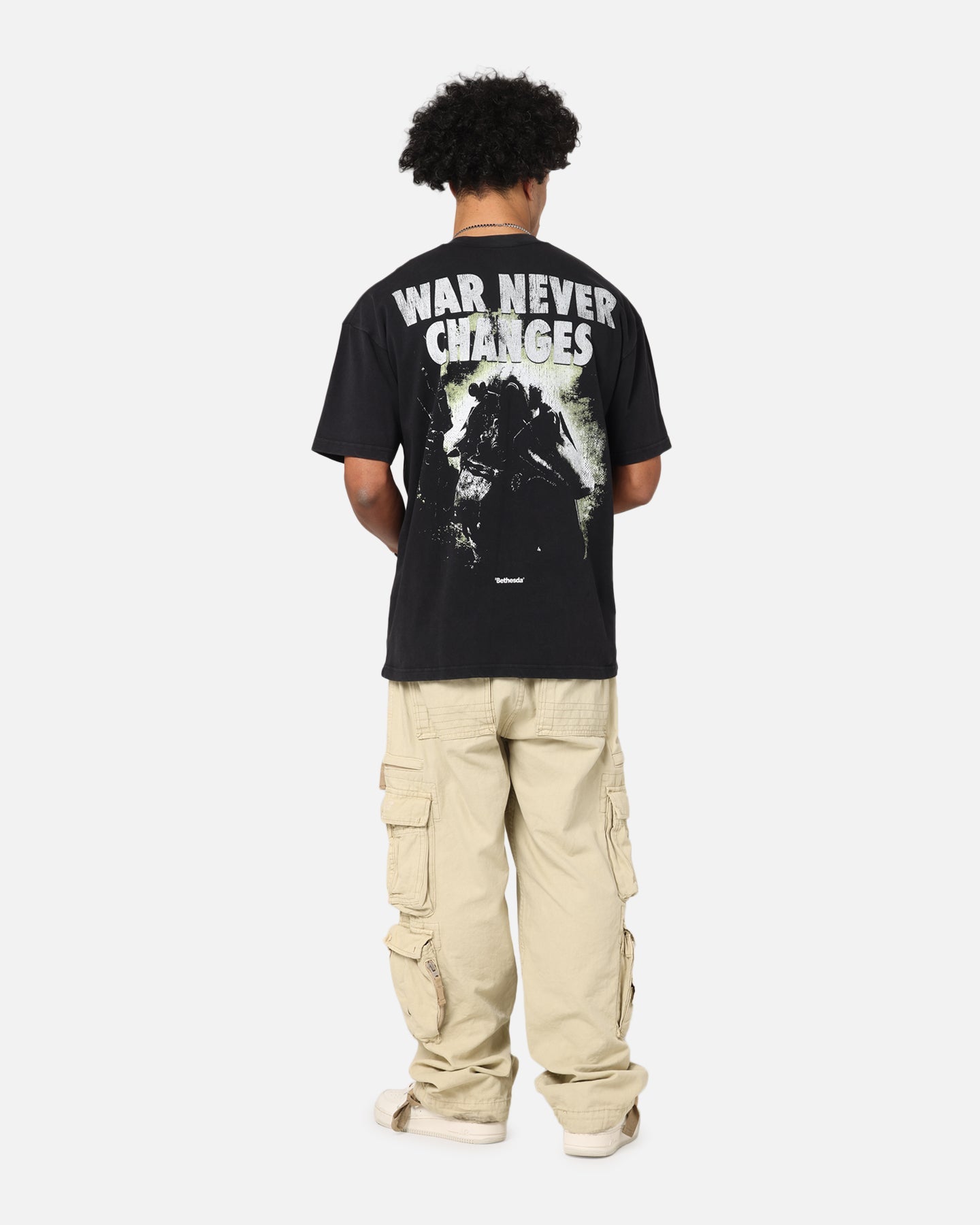 73Studio X Fallout '08 Fallout 3 Vintage T-Shirt Black Acidwash