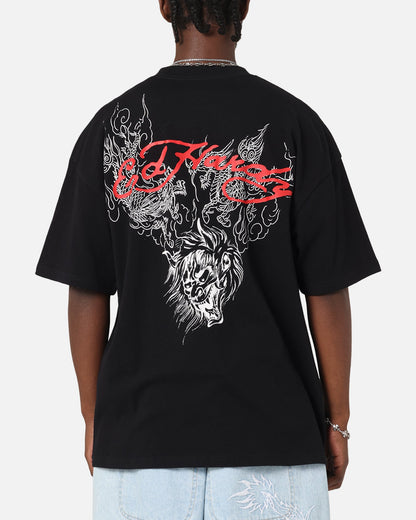 Ed Hardy Flash Demon T-Shirt Black