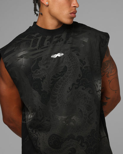 Loiter Sketch Book Muscle T-Shirt Black