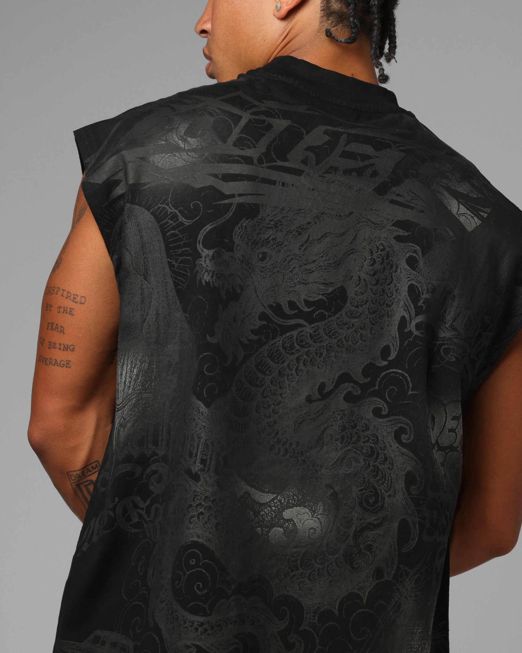 Loiter Sketch Book Muscle T-Shirt Black