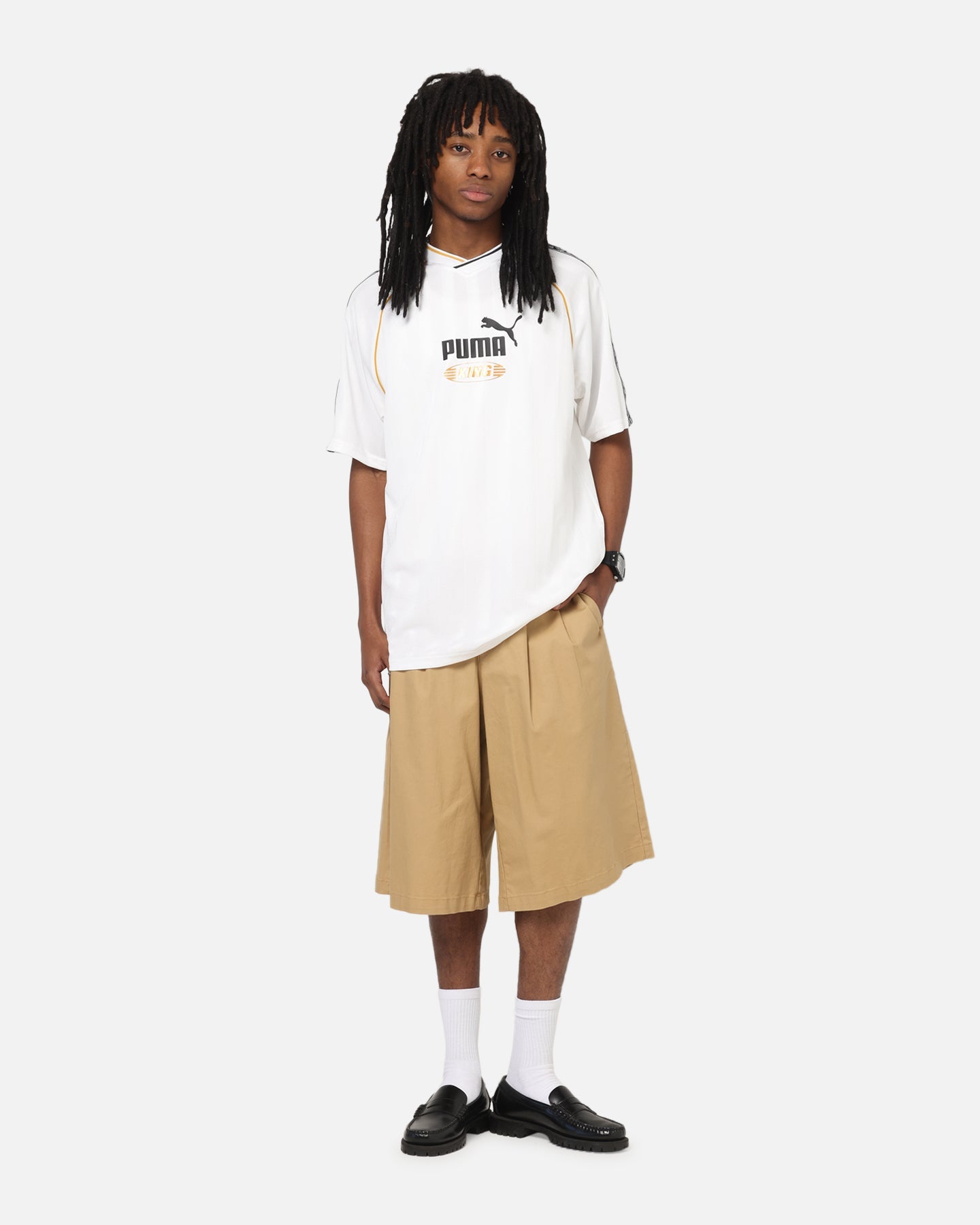 Puma King Relaxed Football Jersey White