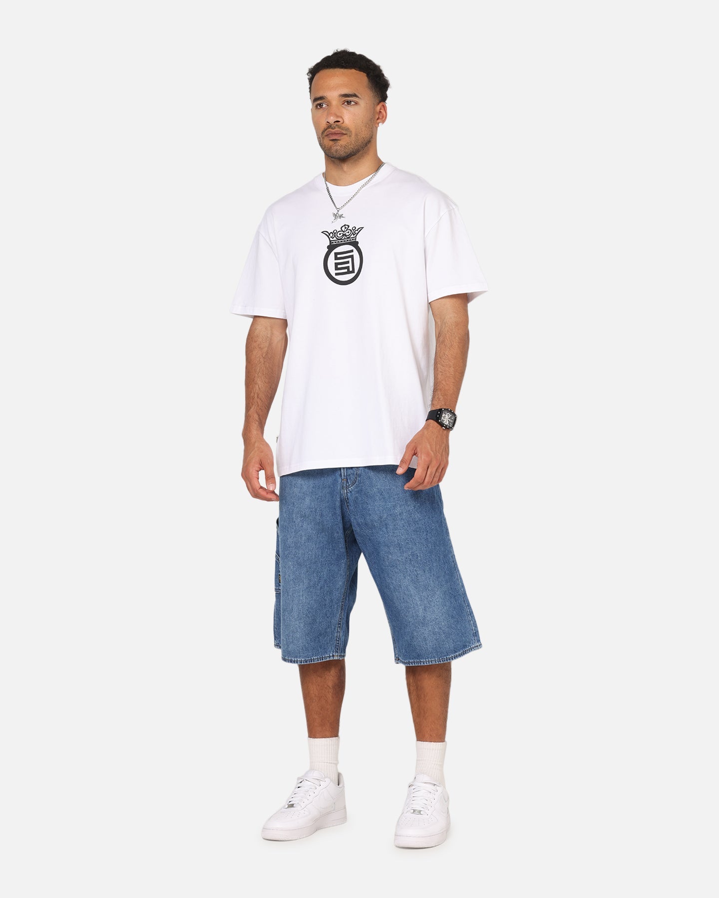 S Double Crown Dot T-Shirt White