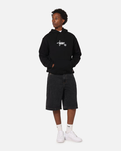 S Double Small Stock Hoodie Black