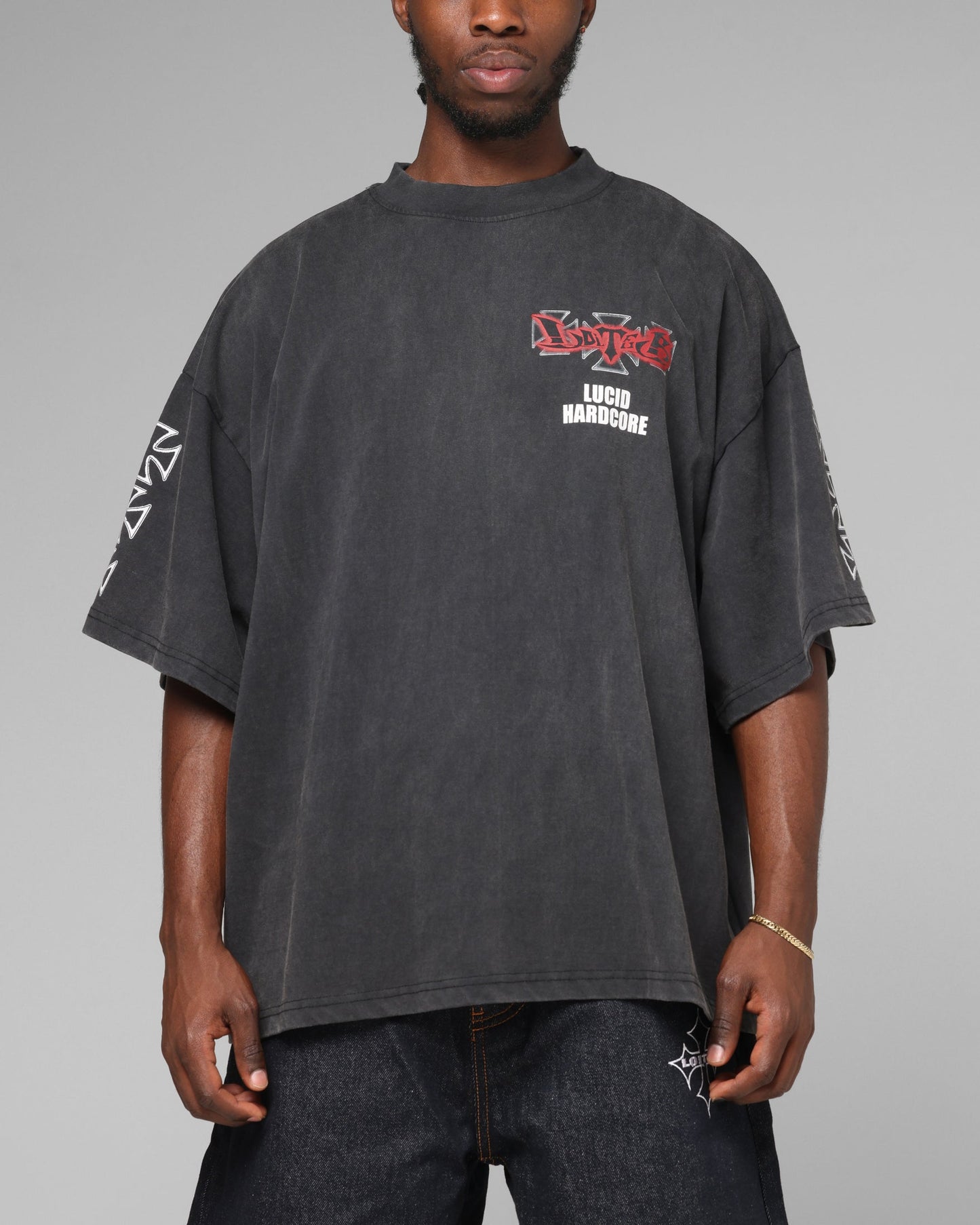 Loiter Hardcore Premium T-Shirt Washed Black