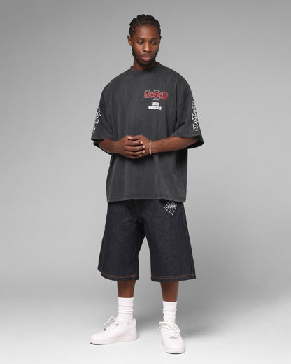 Loiter Hardcore Premium T-Shirt Washed Black