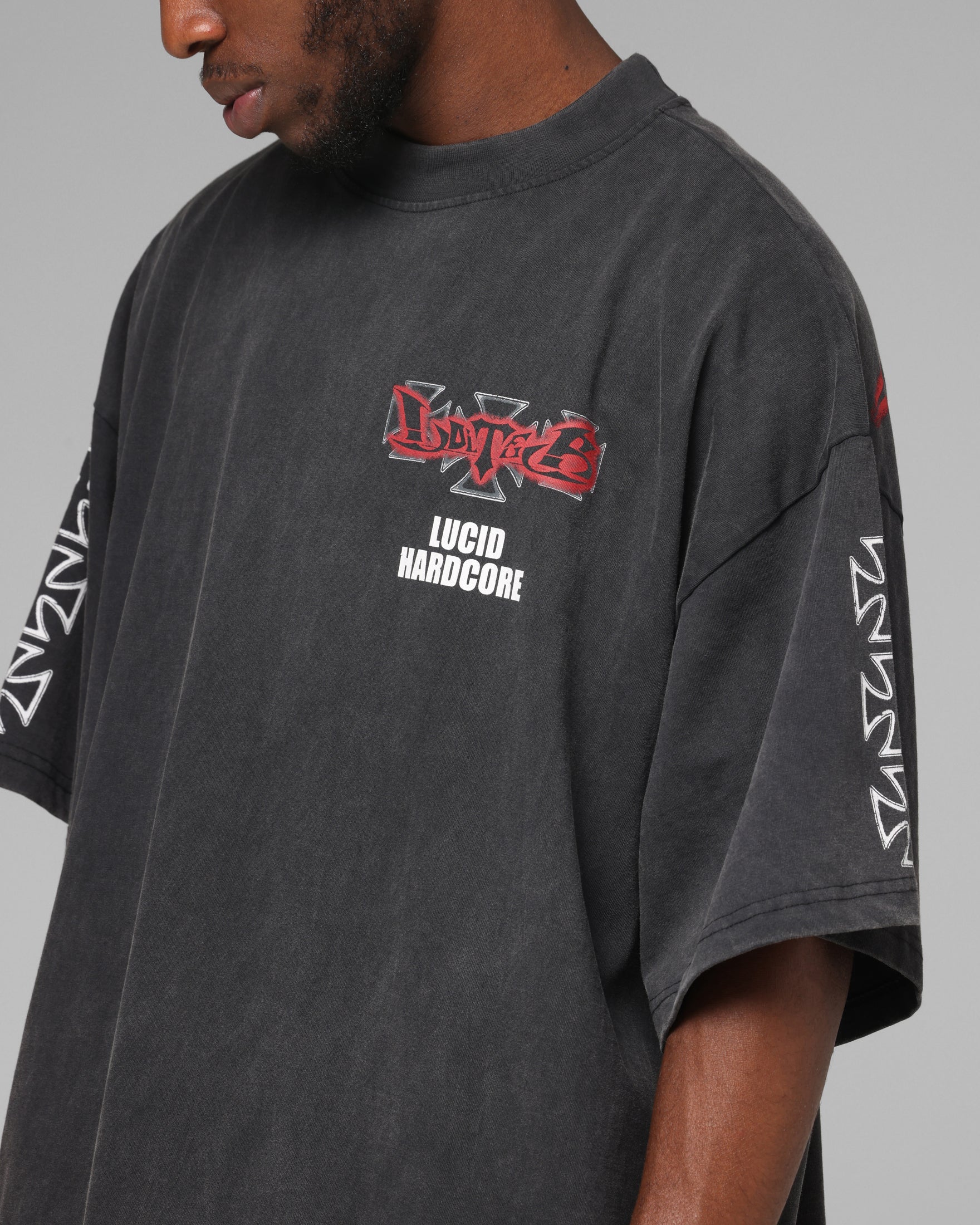 Loiter Hardcore Premium T-Shirt Washed Black