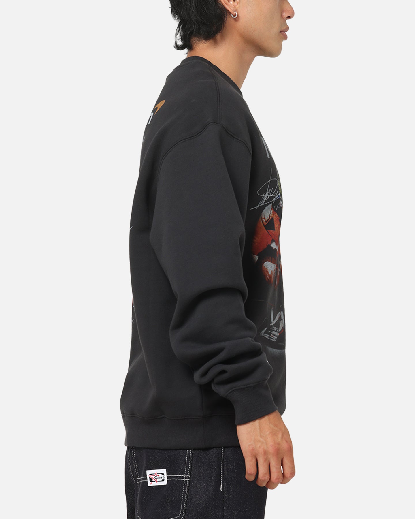 Mitchell & Ness X Mclaren Lando Norris Signature Crewneck Washed Black