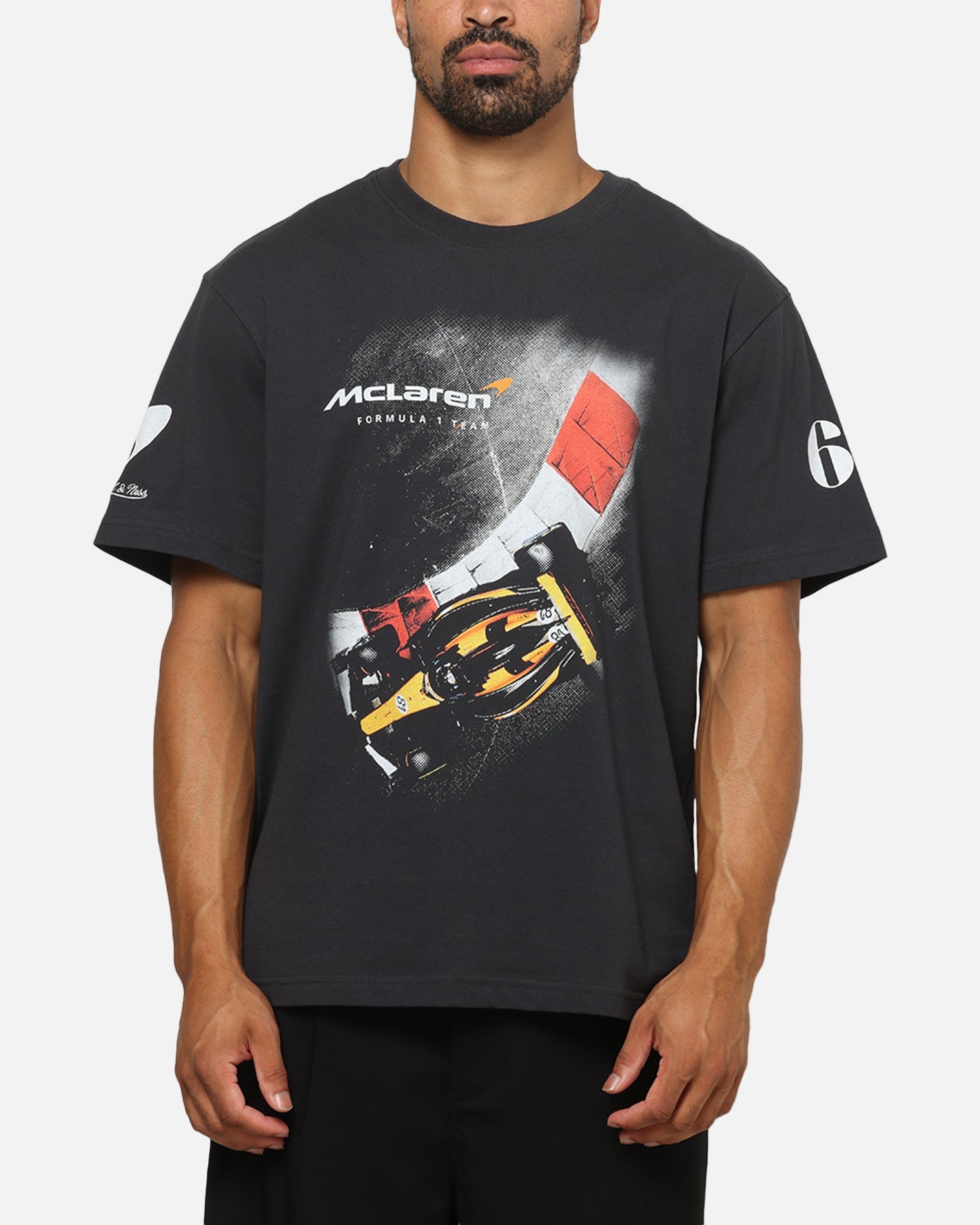 Mitchell & Ness X Mclaren F1 Team Birdseye Apex T-Shirt Washed Black