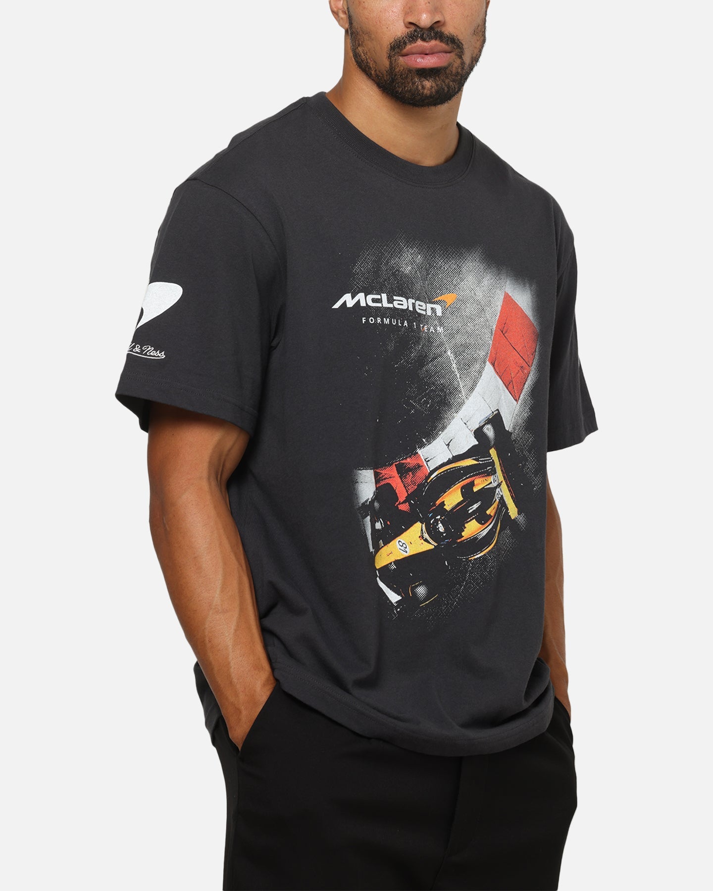Mitchell & Ness X Mclaren F1 Team Birdseye Apex T-Shirt Washed Black