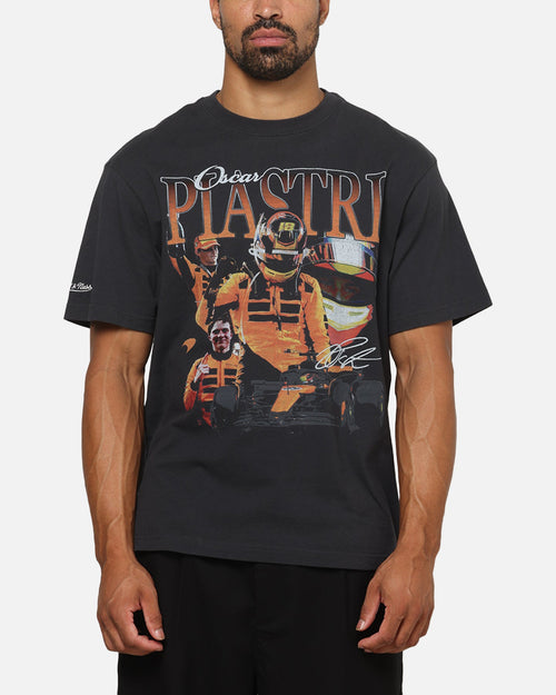 Mitchell & Ness X Mclaren F1 Team Bootleg Oscar Piastri T-Shirt Washed Black