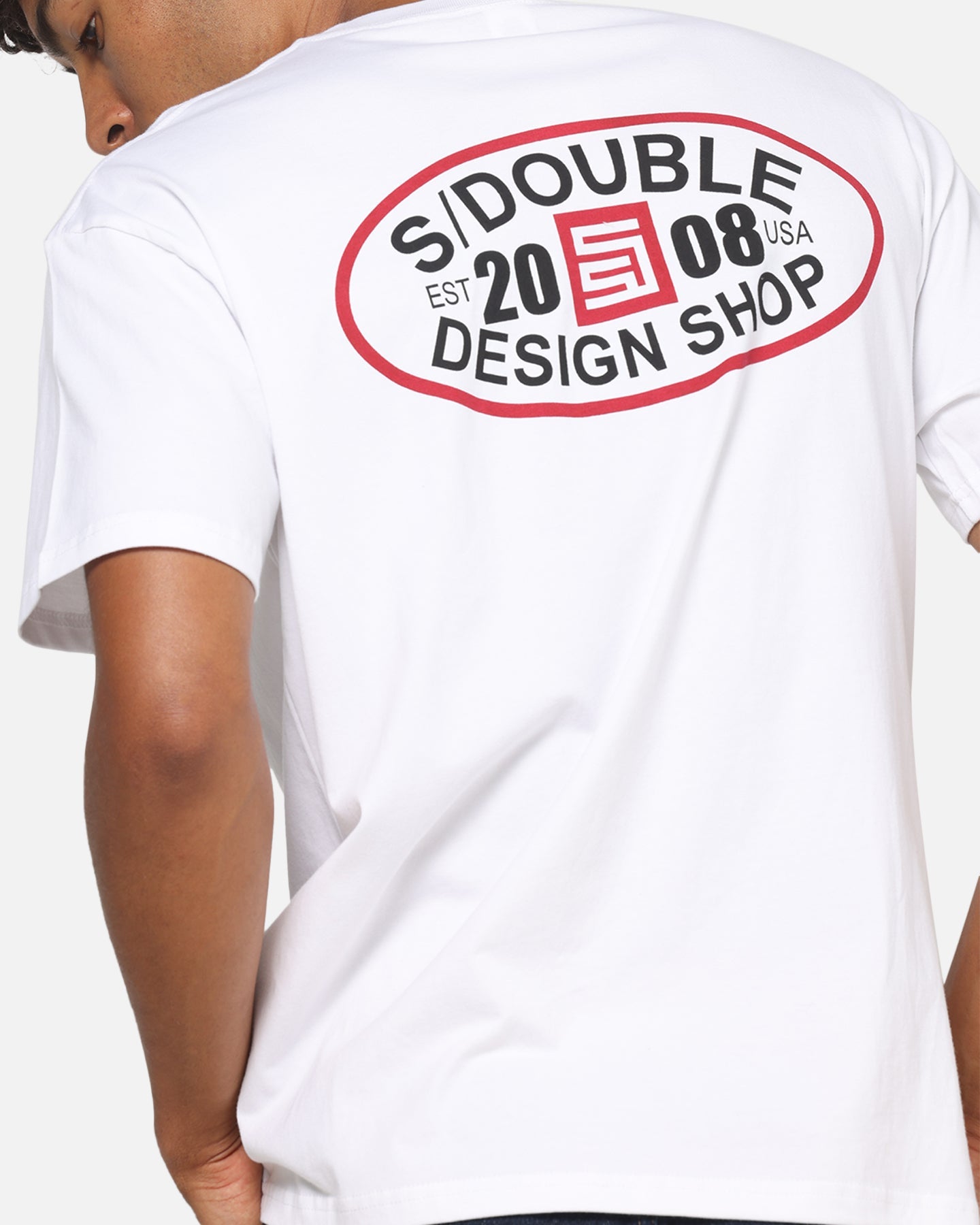 S Double Oval T-Shirt White