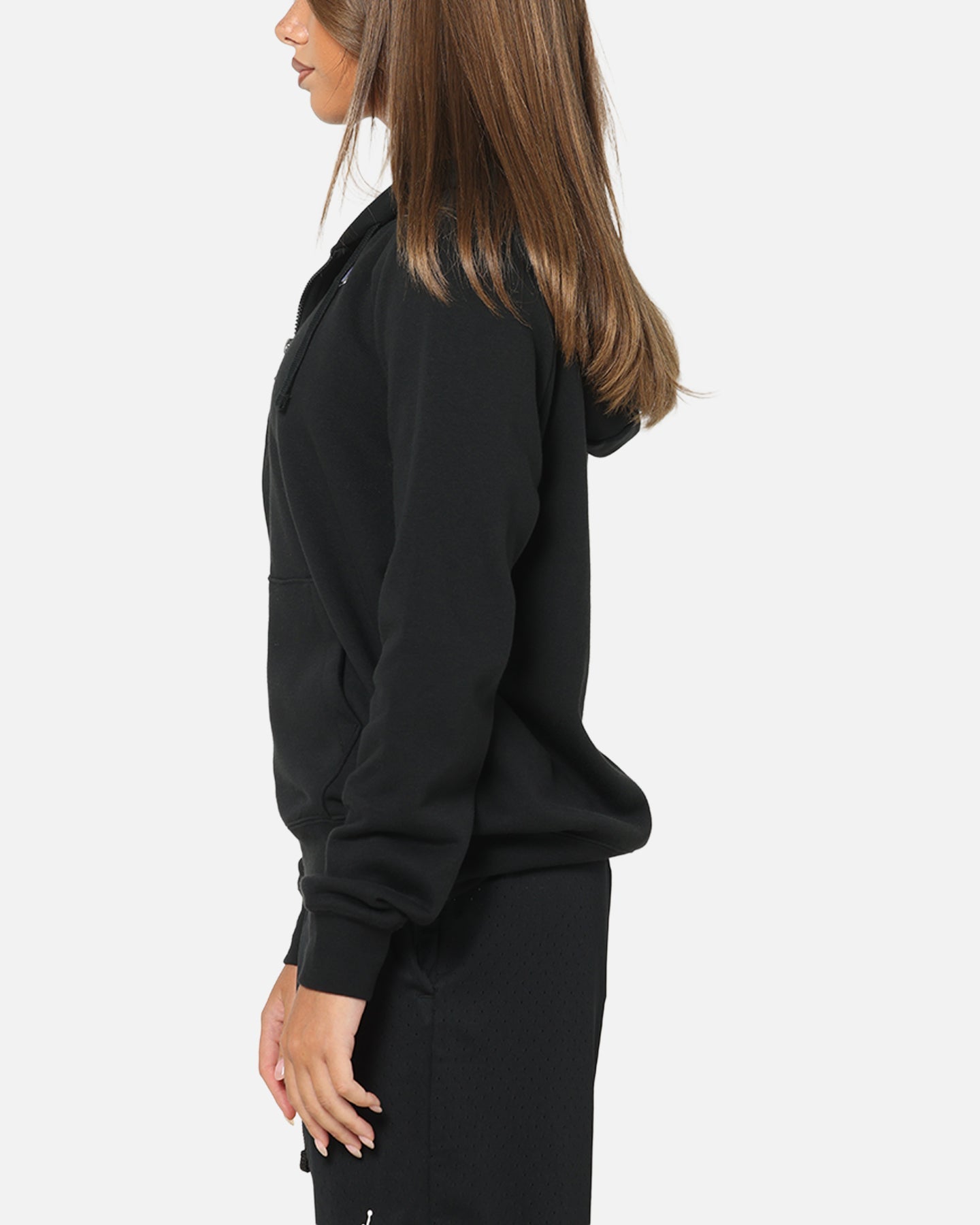 Nike Women's Sportswear Club Fleece Full-Zip Hoodie Black/White