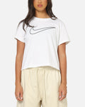 Nike Women's Sportswear Club Graphic T-Shirt White/Black