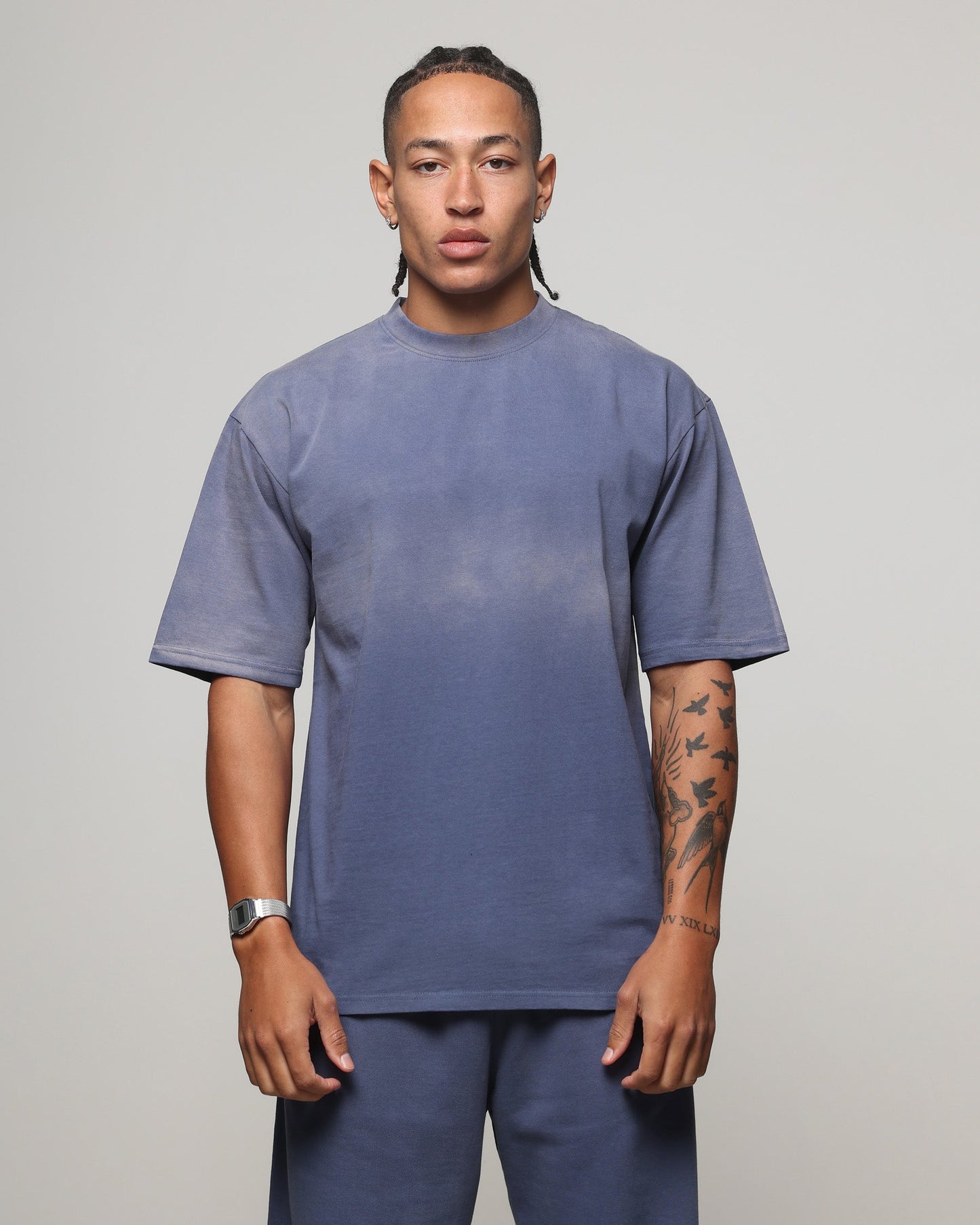 American Thrift Short Sleeve T-Shirt Washed Blue