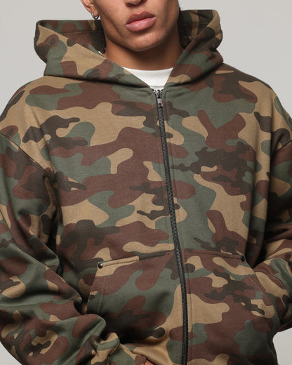 American Thrift Zip Hoodie Camo