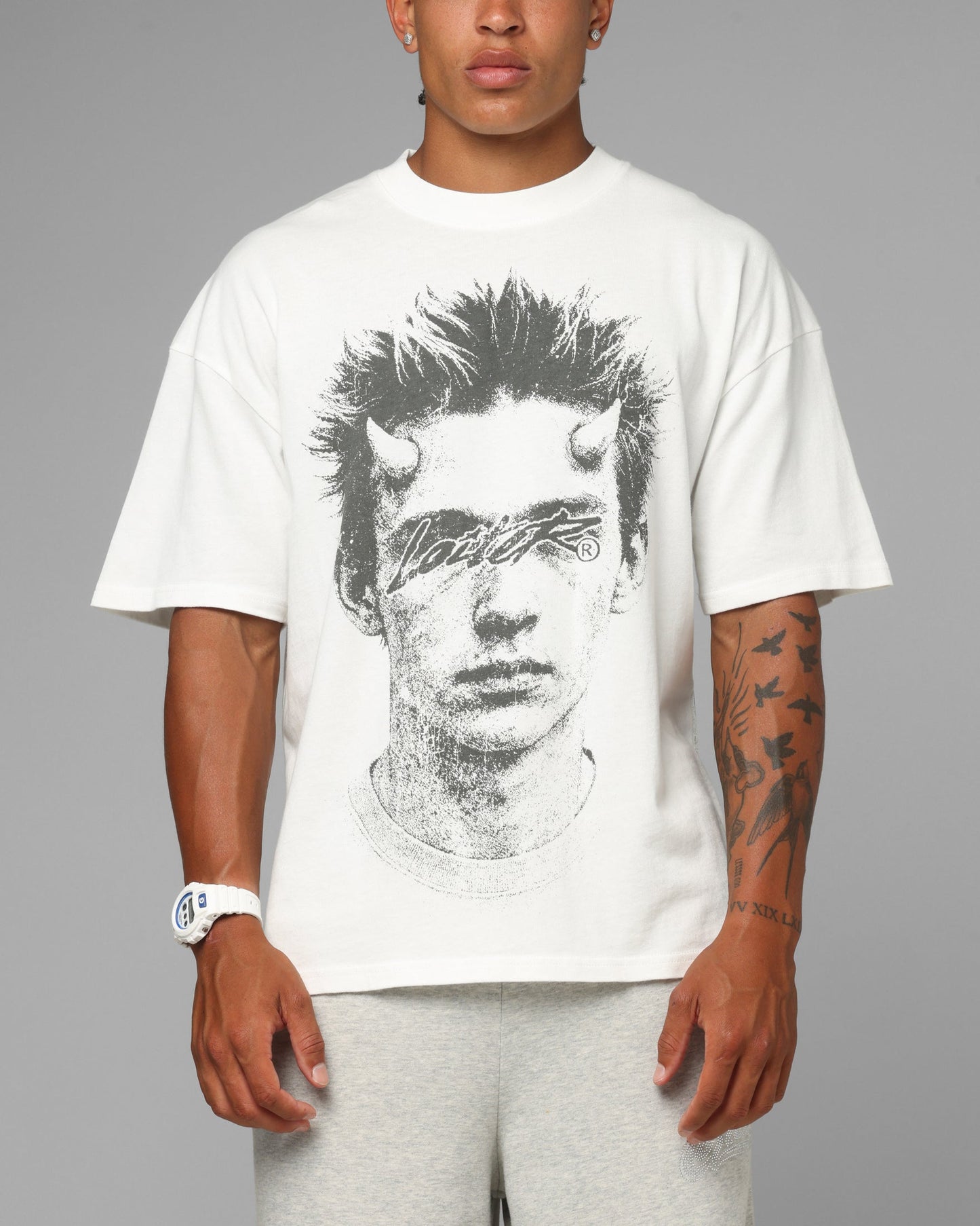 Loiter Born Again T-Shirt Off White