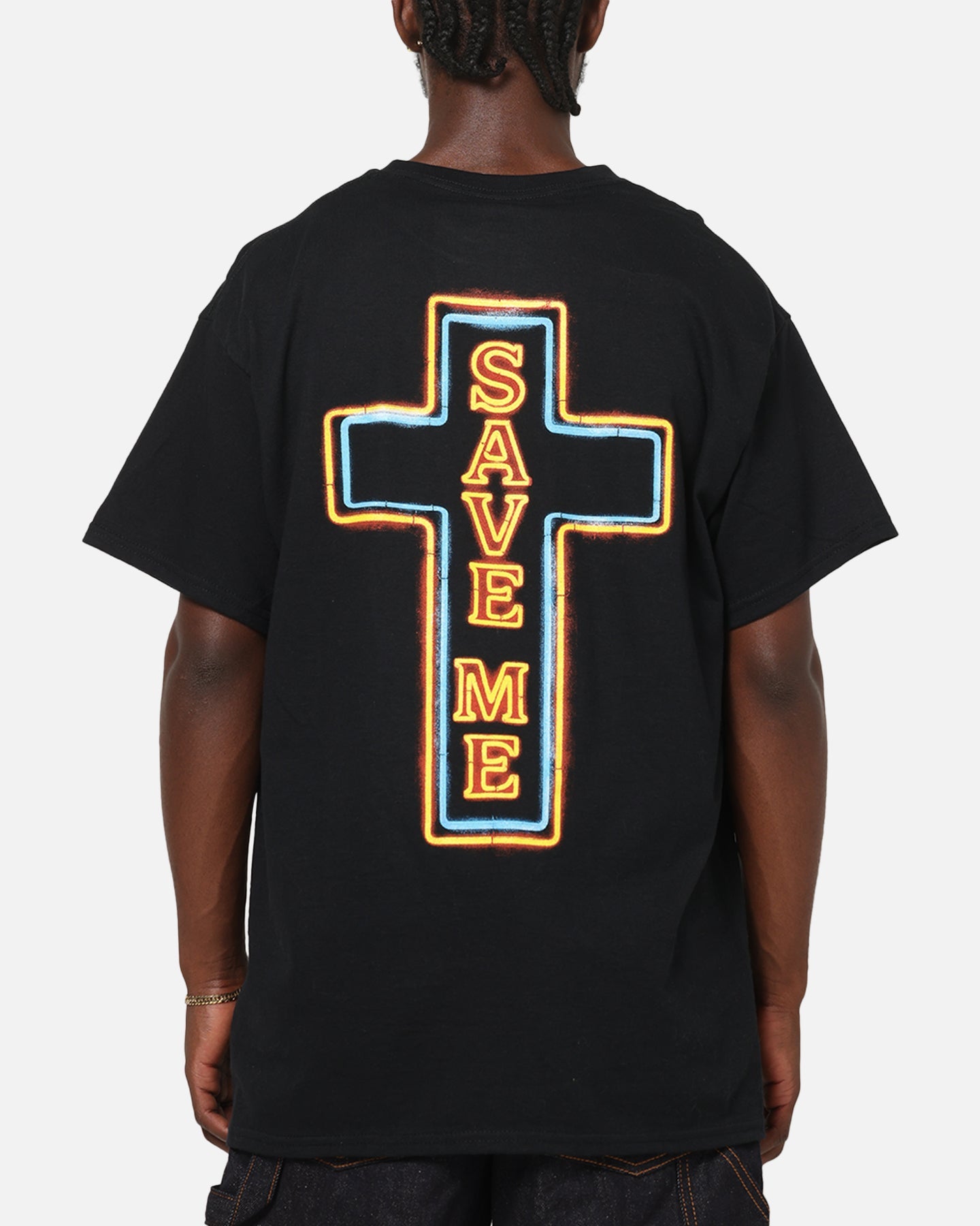 Jelly Roll Praying Neon T-Shirt Black