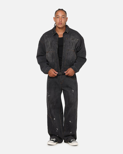 Saint Morta Halo Zip Jacket Smoke Black