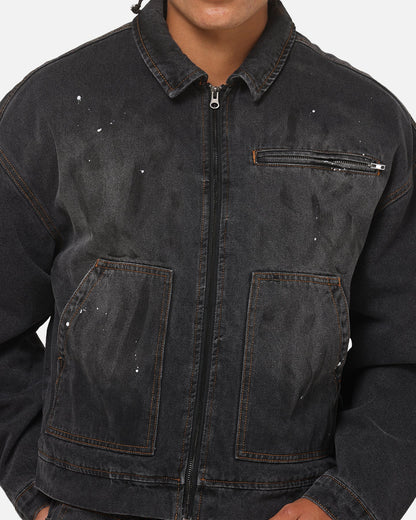 Saint Morta Halo Zip Jacket Smoke Black
