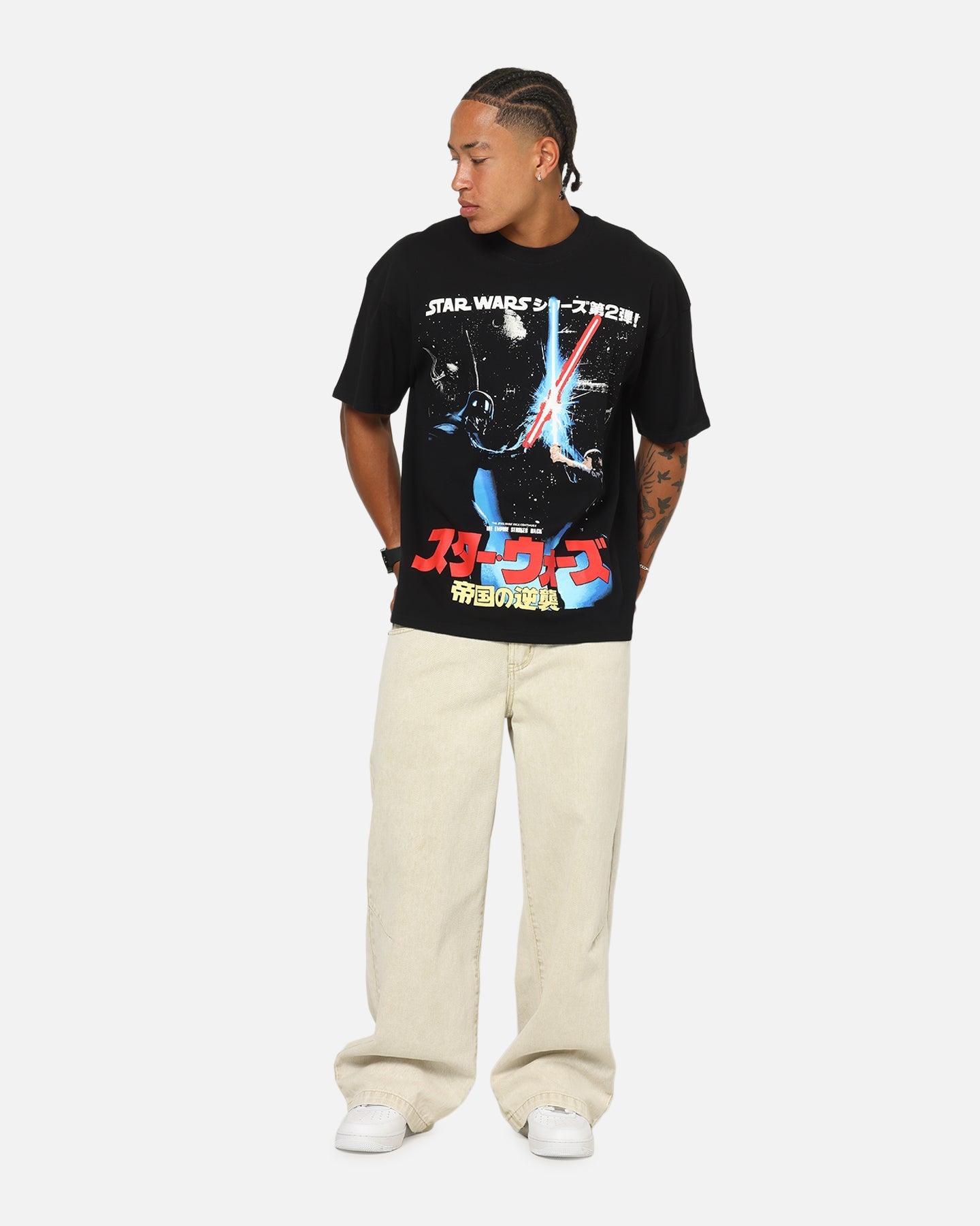 73Studio Star Wars '90 Empire Strikes Vintage T-Shirt Black