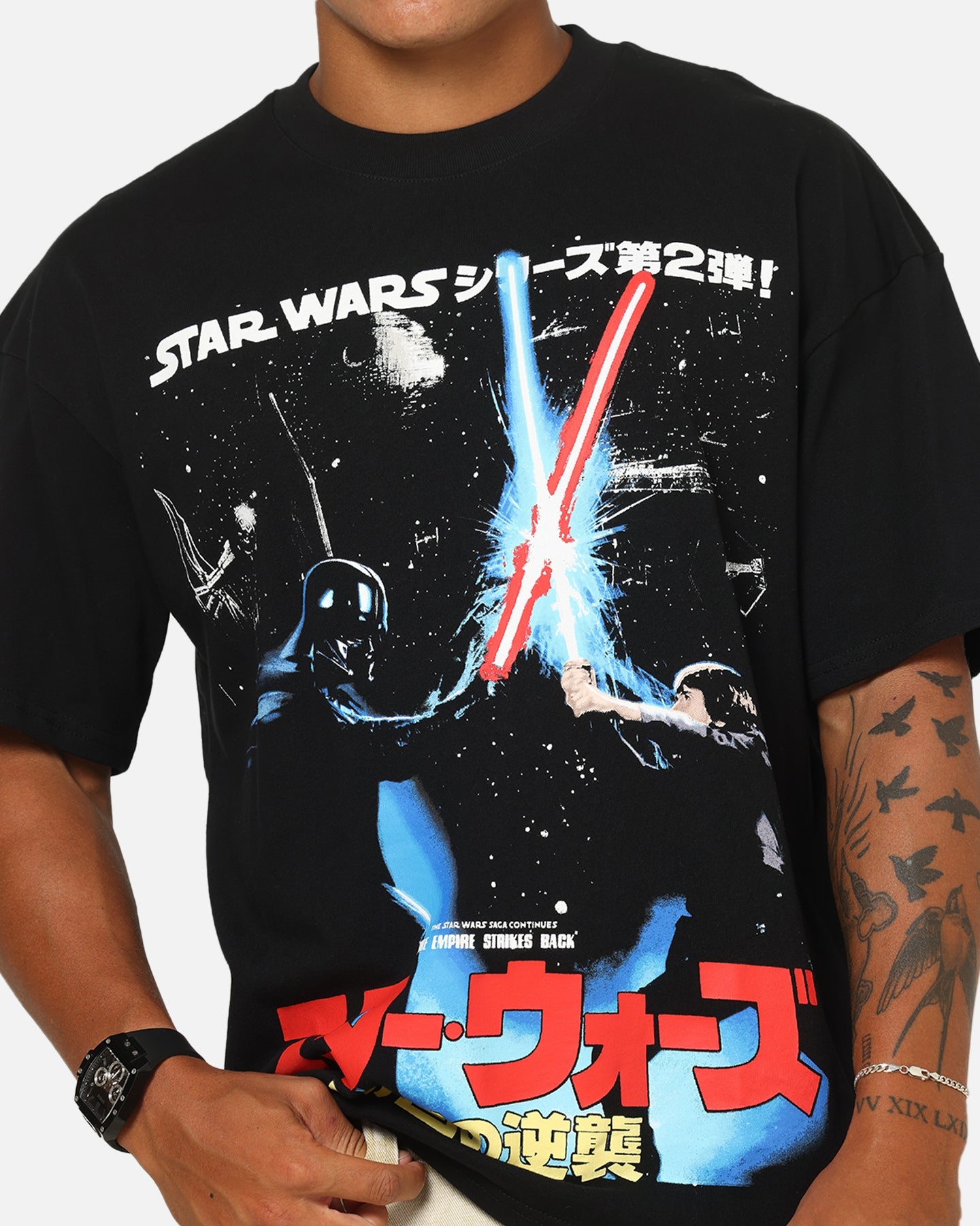 73Studio Star Wars '90 Empire Strikes Vintage T-Shirt Black