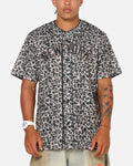 Majestic Athletic New York Yankees Leopard Baseball Button Up Shirt Leopard