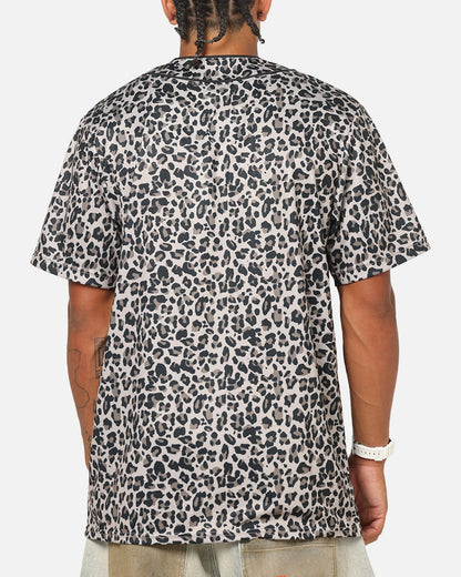 Majestic Athletic New York Yankees Leopard Baseball Button Up Shirt Leopard