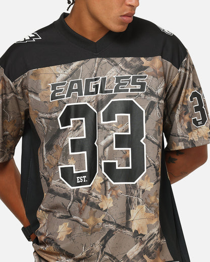 Majestic Athletic Philadelphia Eagles Mesh Oversized T-Shirt Khaki Forest Camo