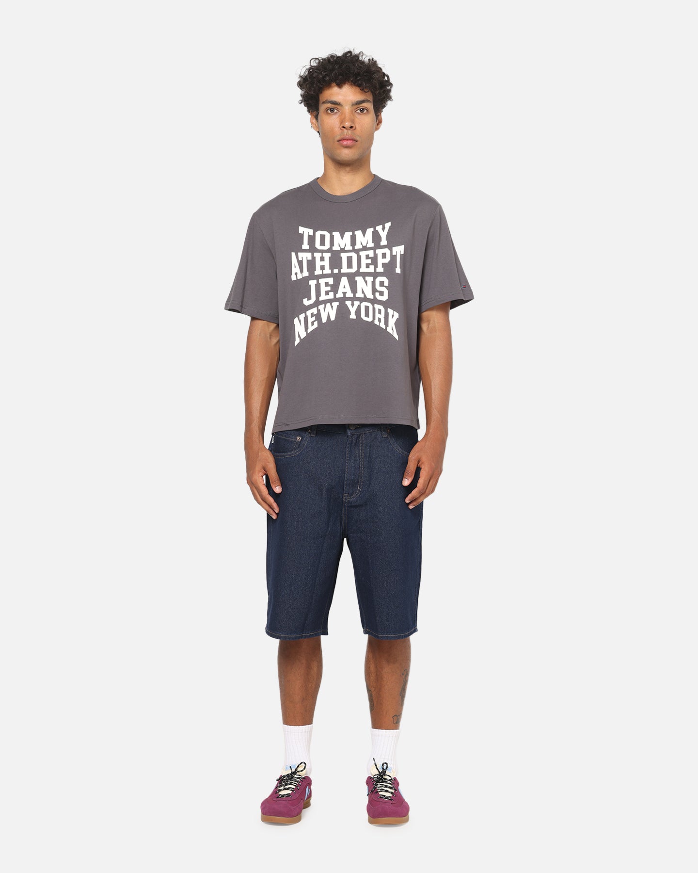 Tommy Jeans Archive Athletic Dept T-Shirt Washed Black
