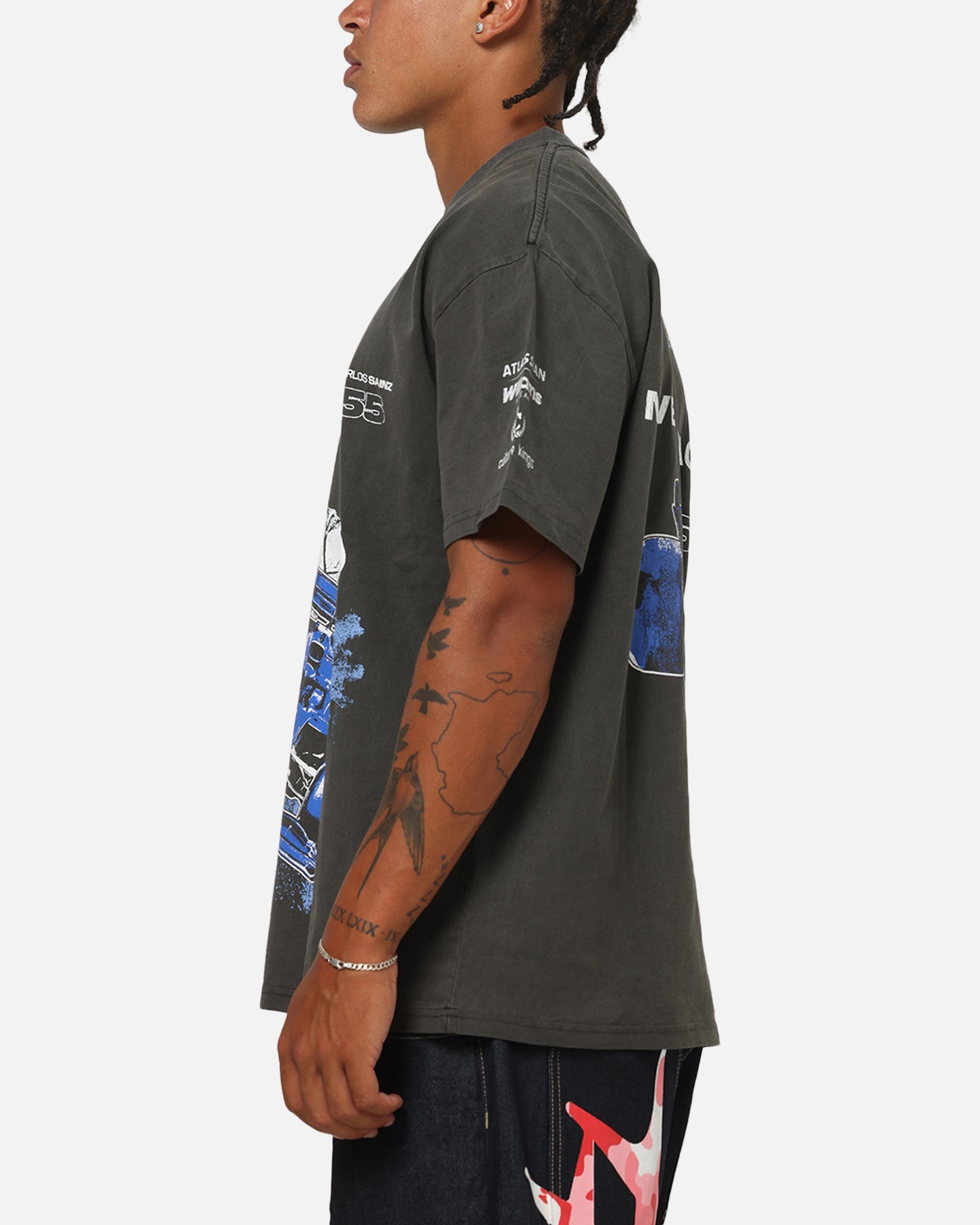 Culture Kings X Atlassian Williams F1 Team Carlos Sainz Jr. Heavy T-Shirt Black Acidwash