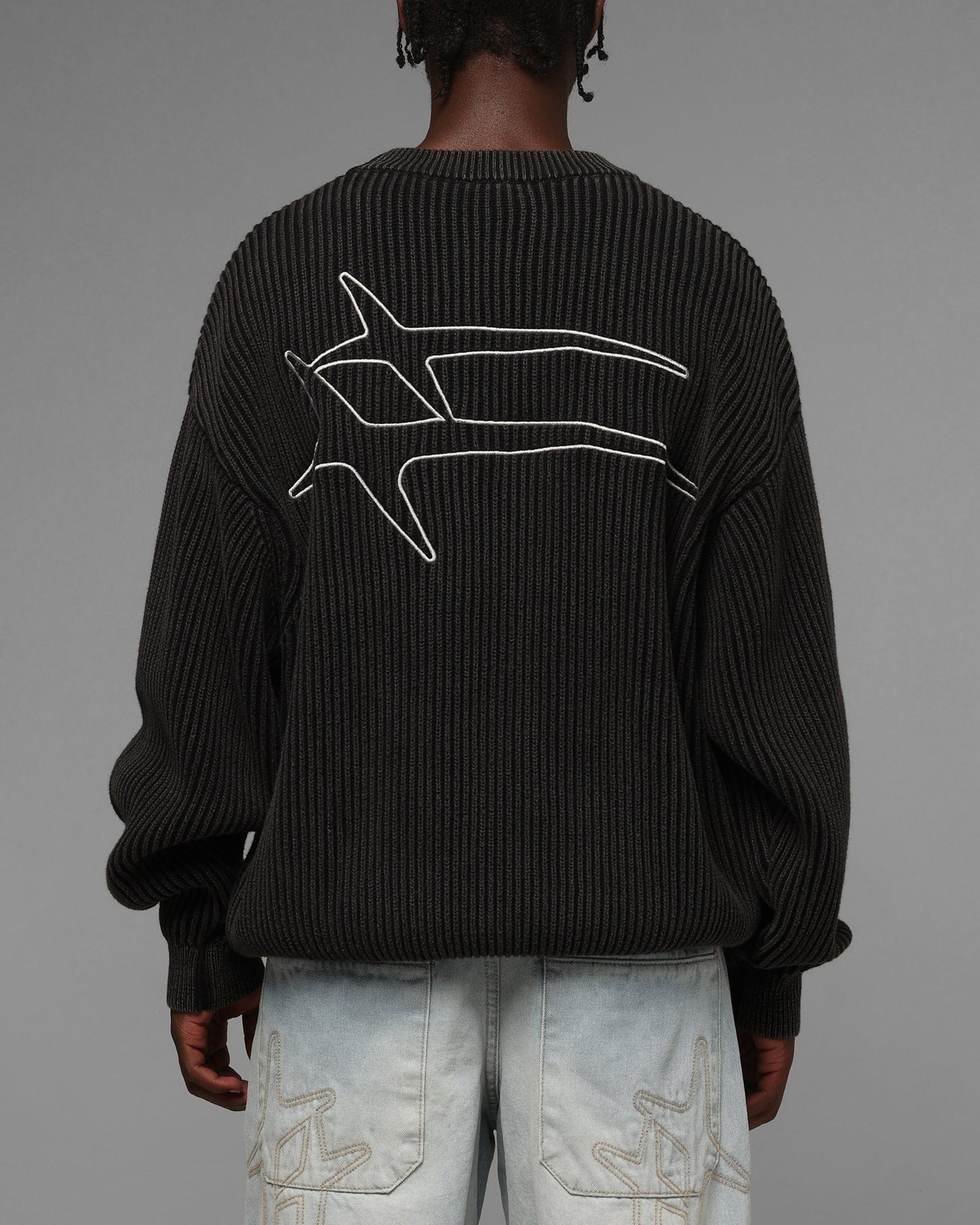 Loiter Star Born Knit Sweater Black