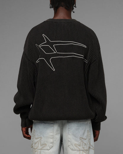 Loiter Star Born Knit Sweater Black