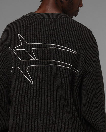 Loiter Star Born Knit Sweater Black