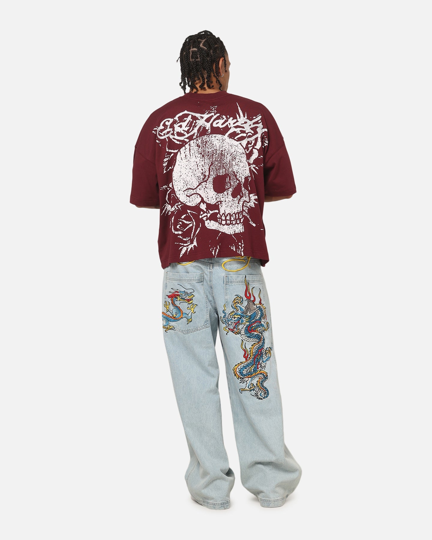Ed Hardy Fade T-Shirt Wine