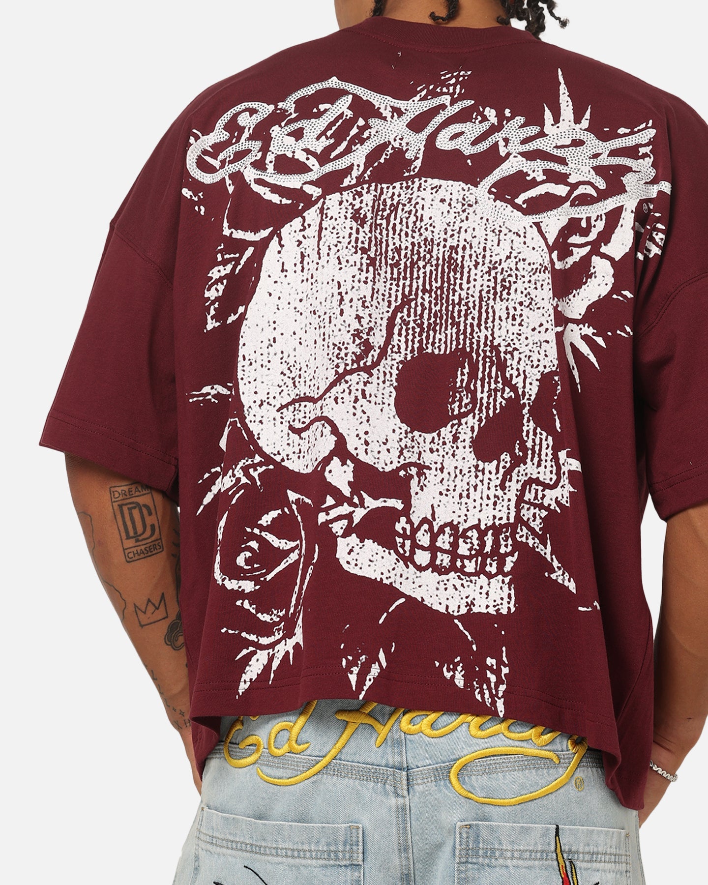 Ed Hardy Fade T-Shirt Wine