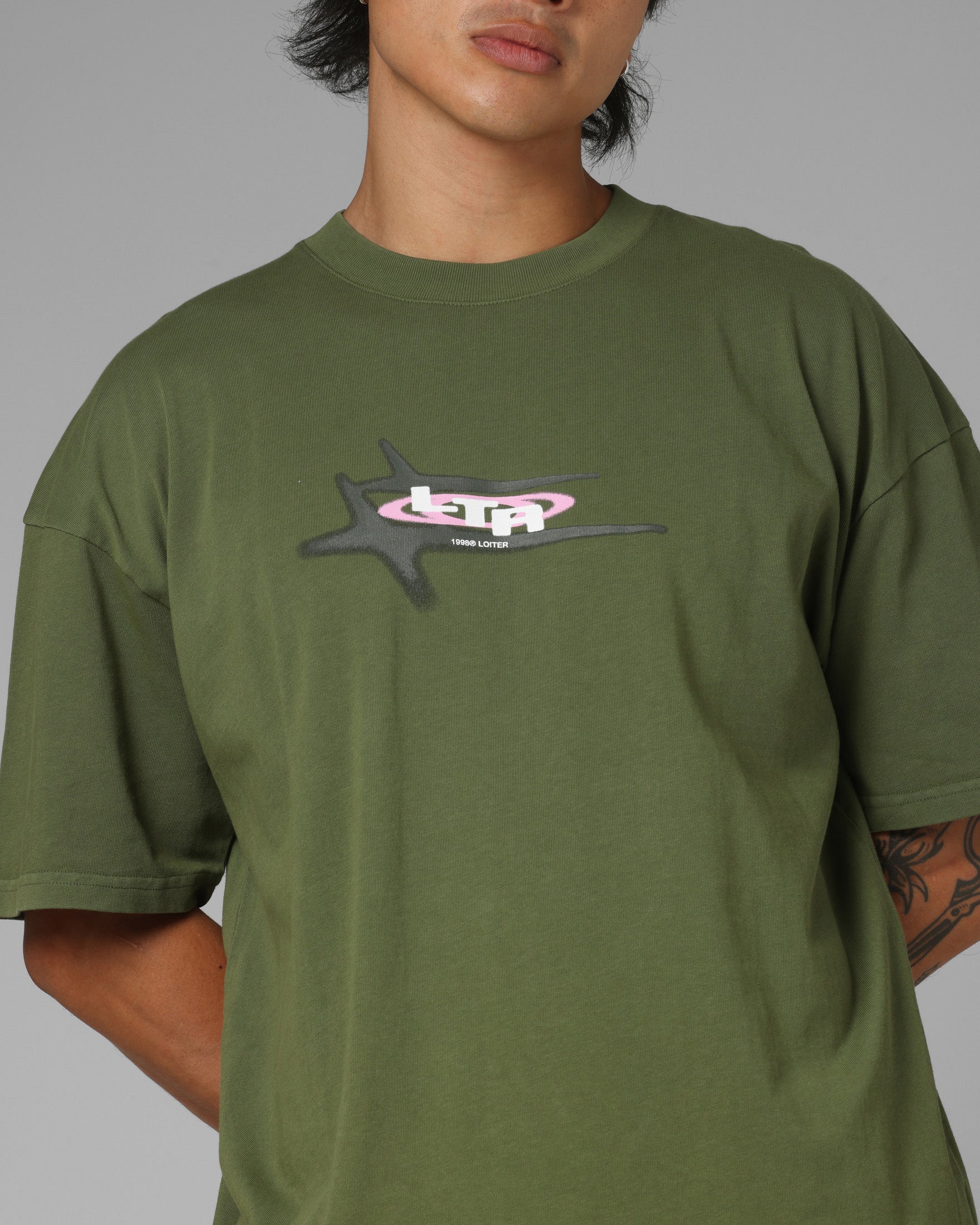 Loiter Shadowmark T-Shirt Olive Green