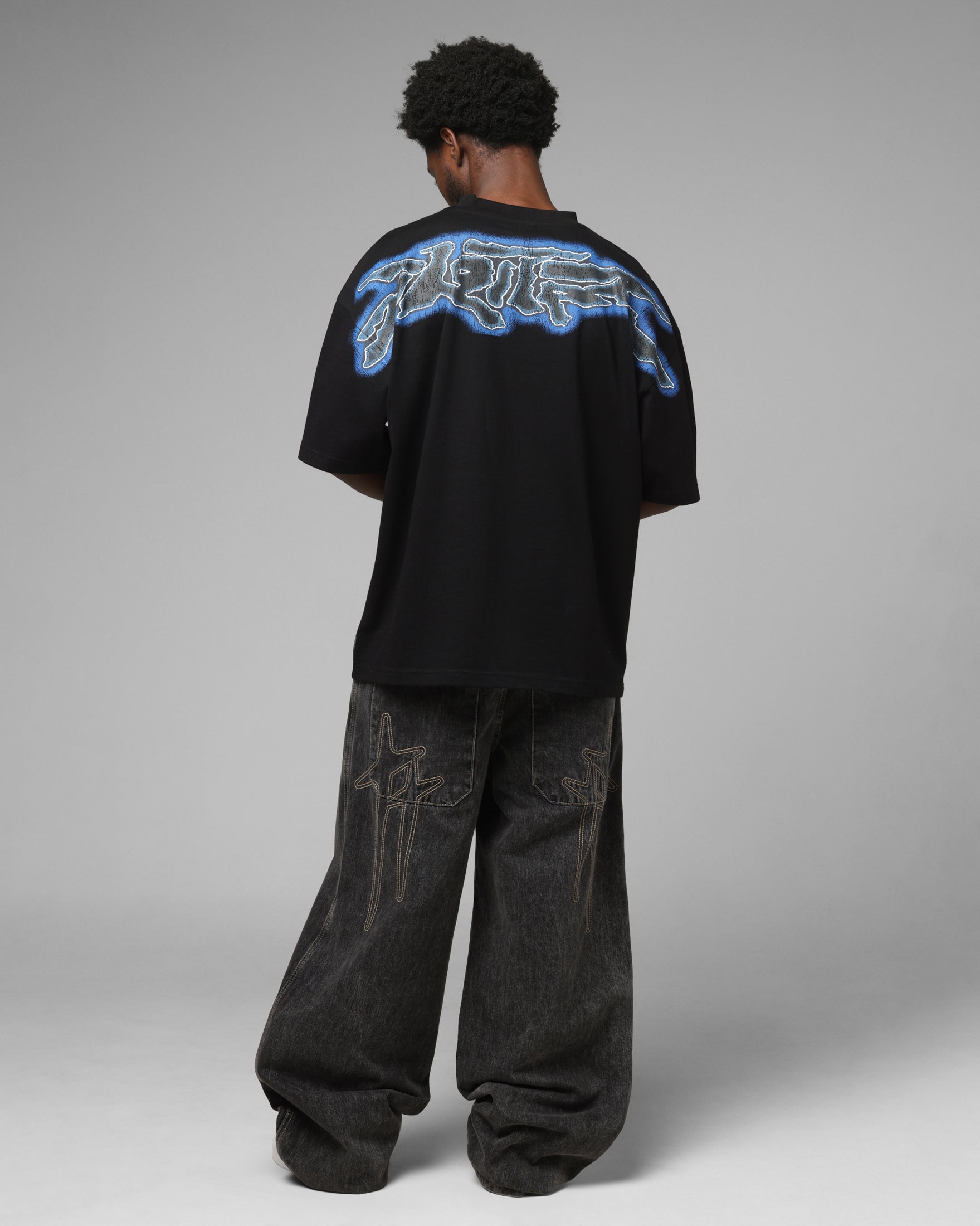 Loiter Airbrush Panther T-Shirt Black