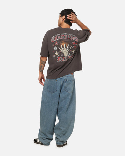 Mitchell & Ness Chicago Bulls Blackletter Champs Box T-Shirt Slate