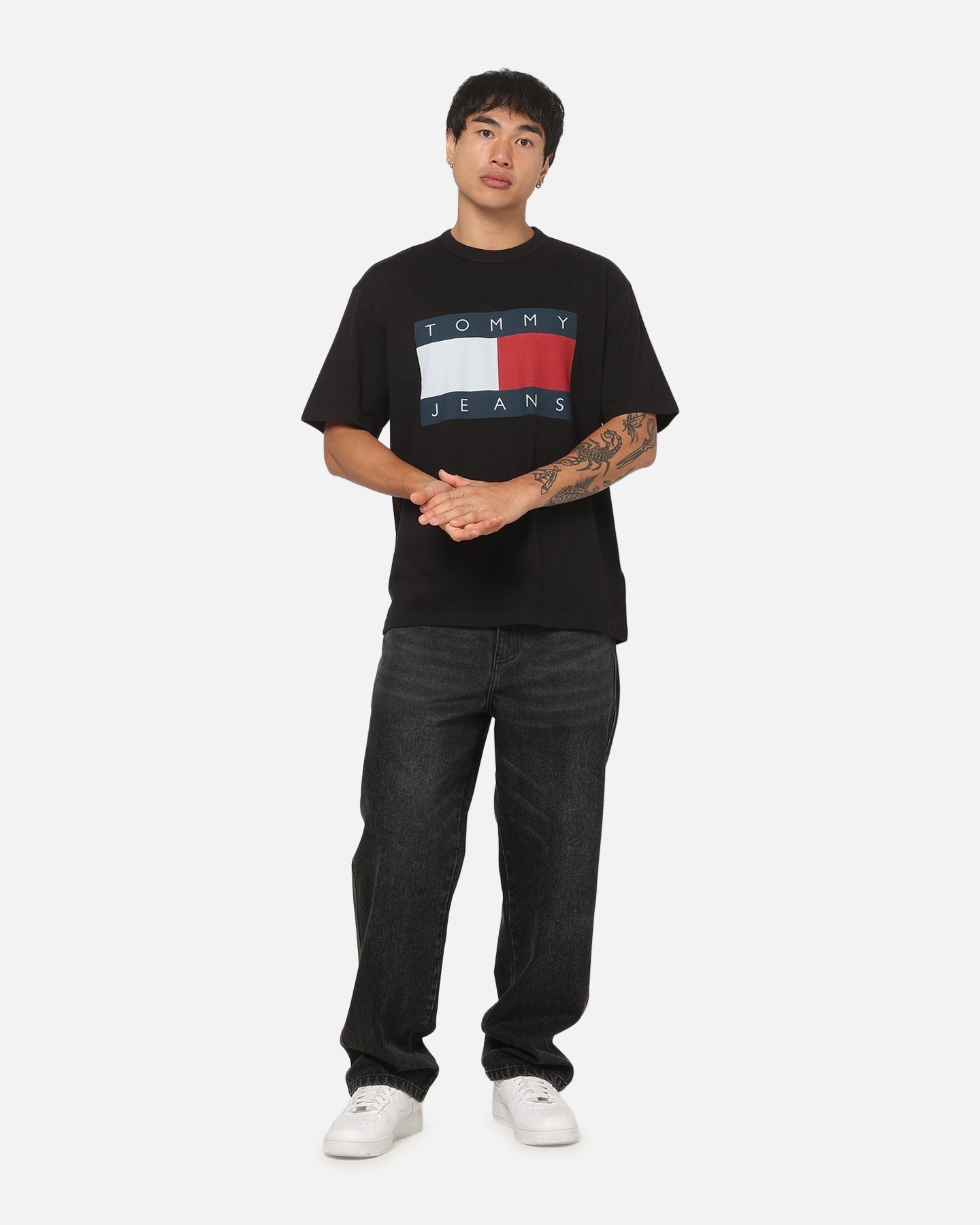Tommy Jeans Relaxed Big Flag T-Shirt Black