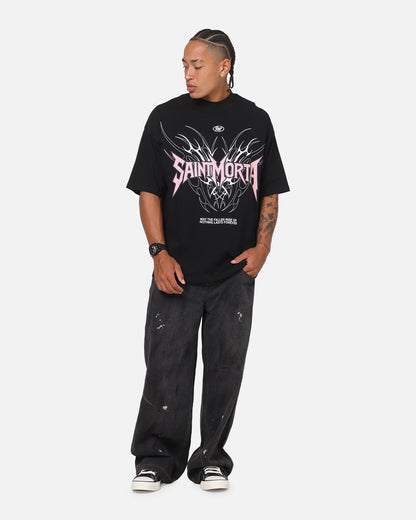 Saint Morta Fallen Tribal Boxy T-Shirt Black