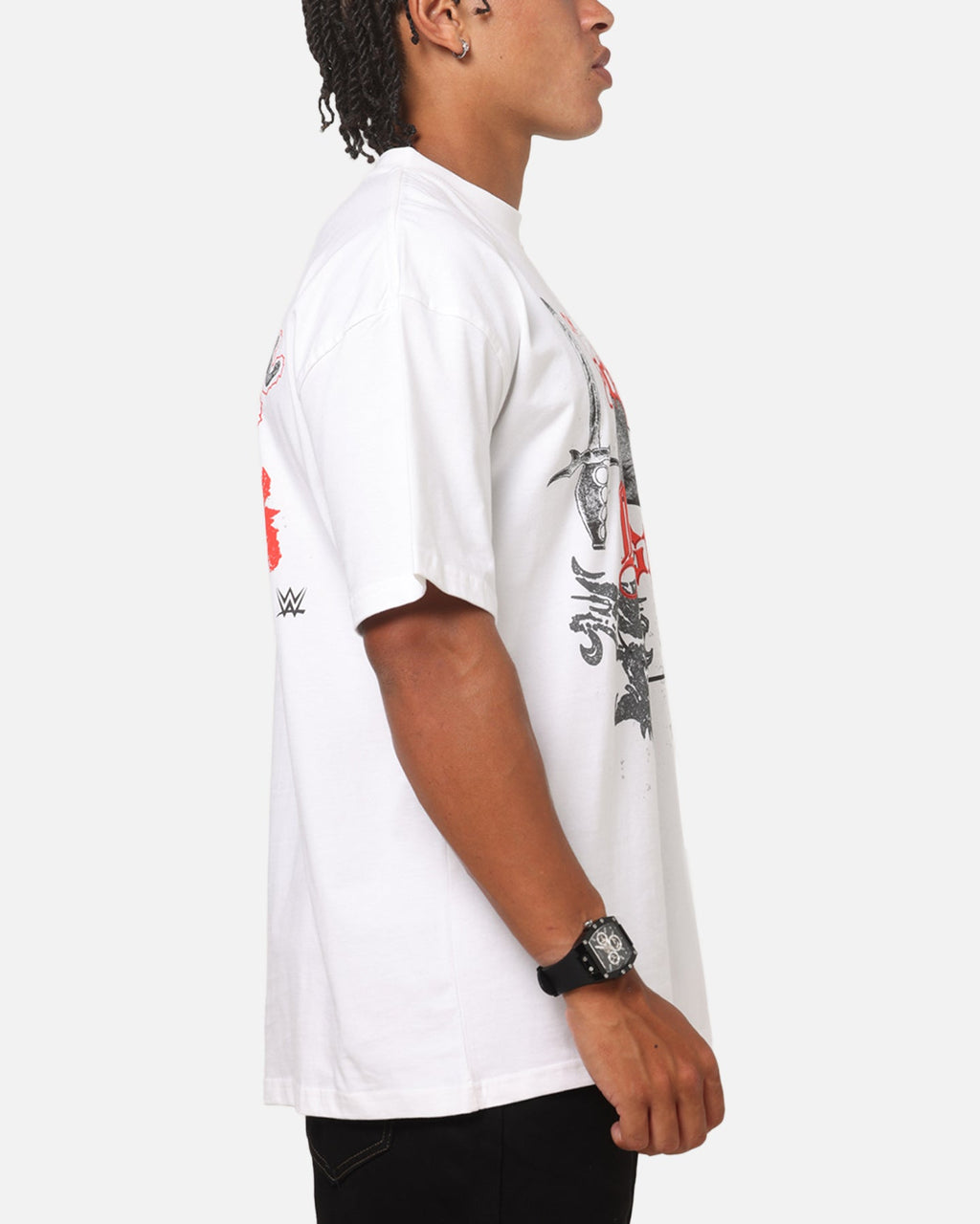 73Studio X WWE Brock Lesner Vintage T-Shirt White