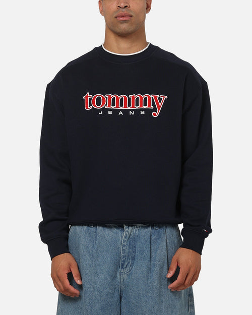 Tommy Jeans 90's Texture Graphic Crewneck Navy