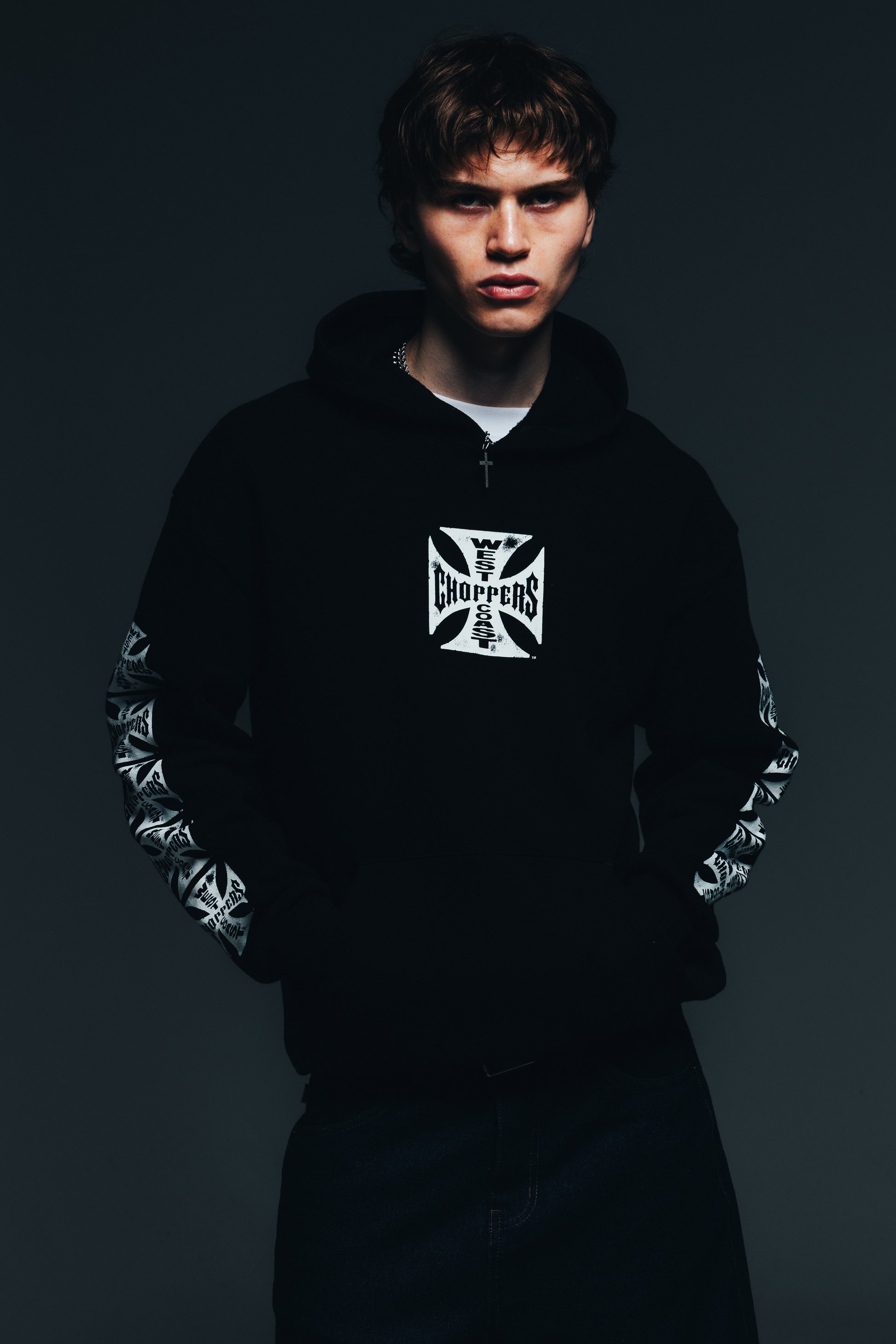 West Coast Choppers Core Logo Hoodie Black