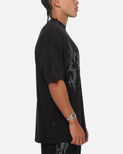 Saint Morta La Familia T-Shirt Washed Black