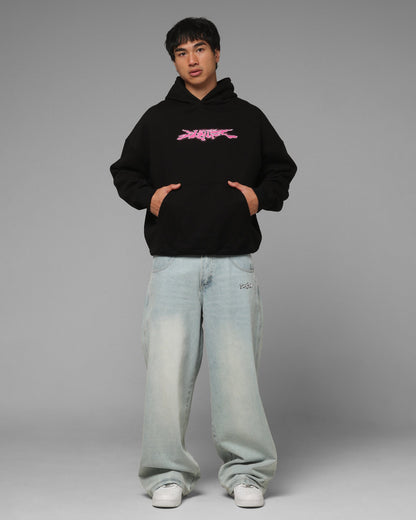Loiter Cyber Logo Hoodie Black